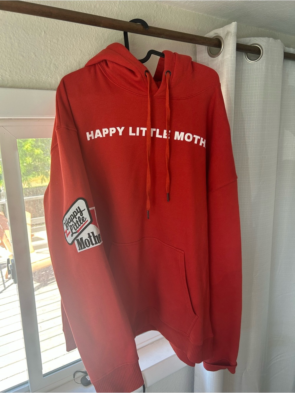 Mother Branded Red Graphic Hoodie - World Champion Back Print - Picture 2 of 3